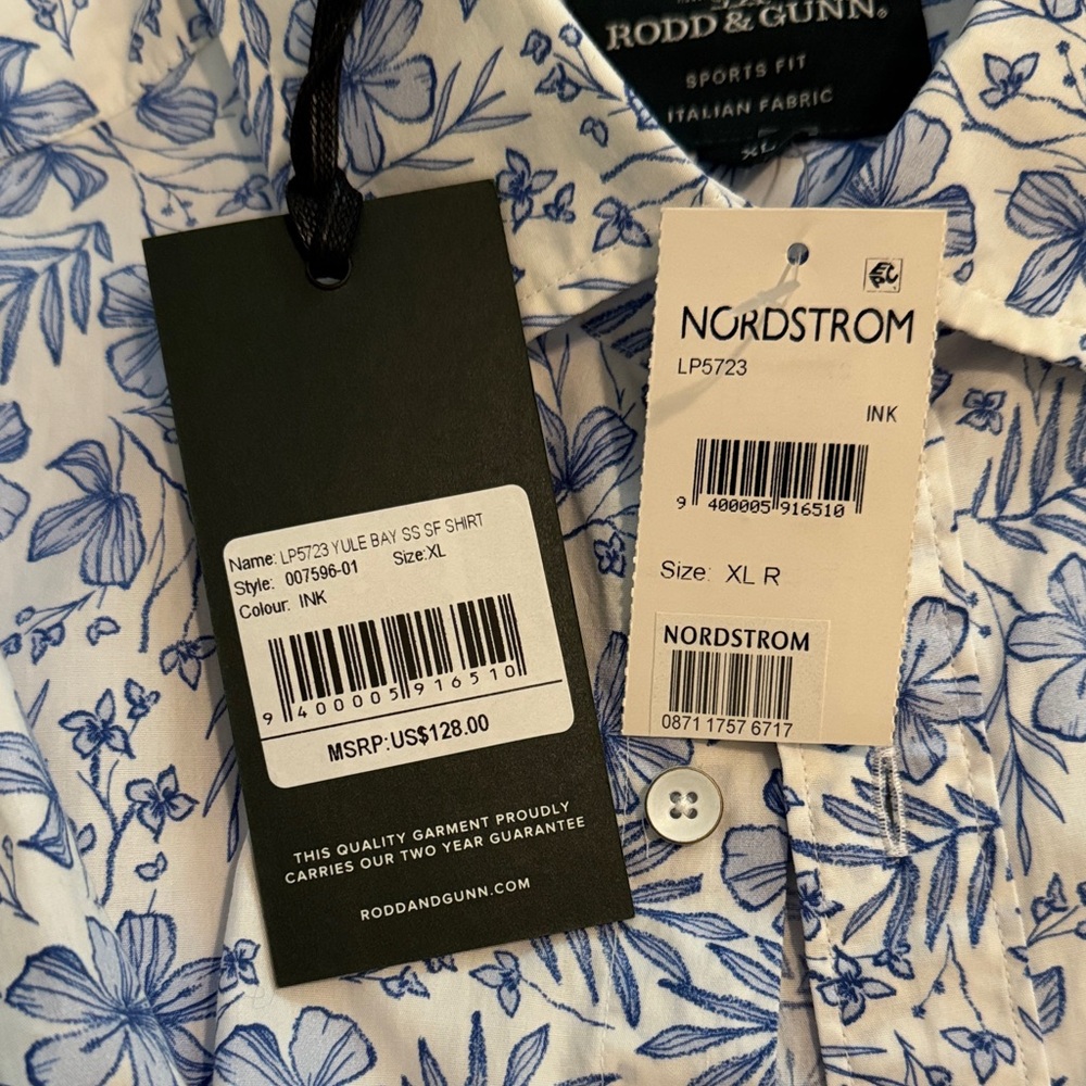 NWT Rodd & Gunn Yule Bay sports fit Men's Shirt